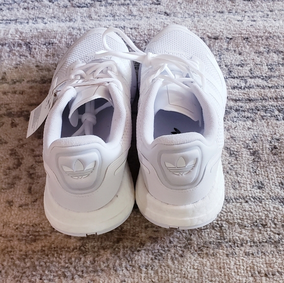 Adidas ZX 1K Boost White Sneakers NEW - Picture 5 of 8